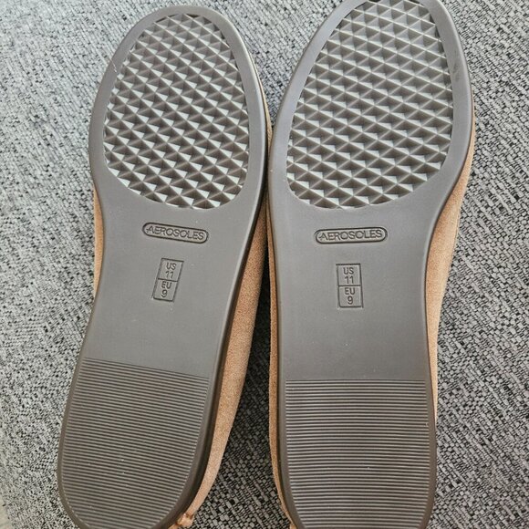 Aerosoles tan comfort shoe loafers cushion Moccasins - Picture 7 of 10
